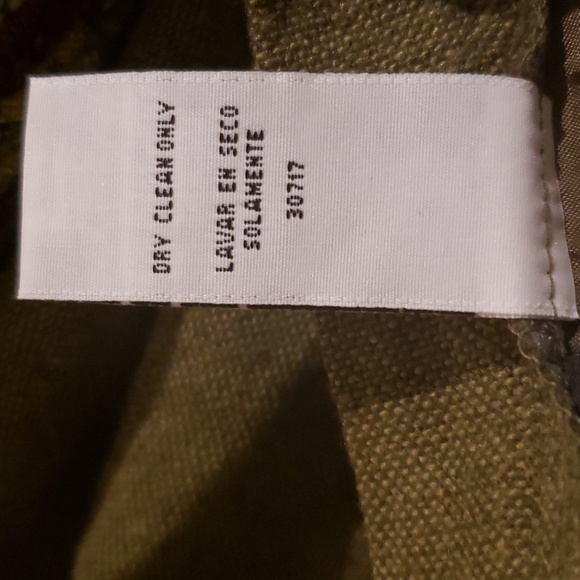 VTG Sag Harbor A-line Wool Blend Midi Fringe Hem Skirt Size 10P Fully Lined - Picture 6 of 7